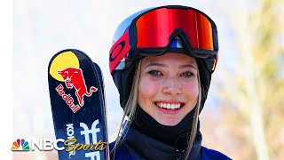 Teenager Eileen Gu stomps first ever double cork 1440 at Steamboat Freeski Big Air  NBC Sports [upl. by Runck]