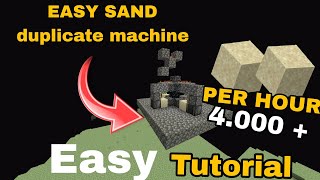 Minecraft Easy Sand duplicate Machine  Per Hour 4000  Easy tutorial ComboGamer [upl. by Cyn]