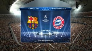 PES 14 Champions League FINAL  Barcelona  Bayern Munchen [upl. by Nnednarb]