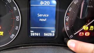 Resetting the service interval for Skoda Octavia 2 audio English [upl. by Lebazi]