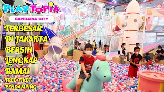 Playtopia Gandaria City Indoor Playground Dalamnya Luas Banget [upl. by Airrat]