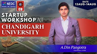 STARTUP WORKSHOP AT CHADIGARH UNIVERSITY  NEDC DIGITAL  CHANDIGARH UNIVERSITY  NEDC CU [upl. by Baggs]