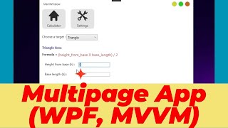 Create a WPF Multipage application  WPF MVVM for beginners [upl. by Cherice212]