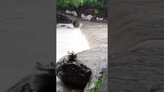 Overflow Still Not Passable Due to Heavy Rains caused by Typhoon Ferdie typhoon typhoonph [upl. by Marchal3]