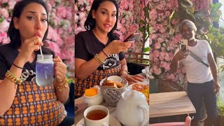 Zarina Anjoulie amp Ridzokumura makan di fancy restaurant [upl. by Winfred]