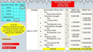 CARA MEMBUAT JURNAL UMUM PERUSAHAAN JASA [upl. by Nitas]