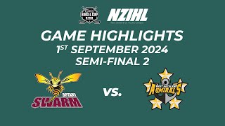 SemiFinal 2 Game Highlights Botany Swarm vs West Auckland Admirals  NZIHL 1st September 2024 [upl. by Knick]