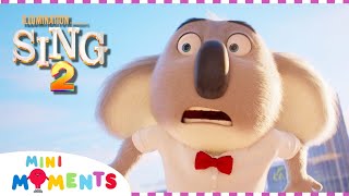 Buster Moons Escape Plan 🧳 🏃‍➡️  Sing 2  Extended Preview  Movie Moments  Mini Moments [upl. by Doughman]