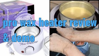 Pro wax heater review amp demoHow to wax at homeHow to use wax heaterRica wax [upl. by Maag]