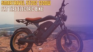 SMARTRAVEL ST202 1200W Dual Suspension Fat Tire Electric Mountain Bike [upl. by Dnaltiac770]