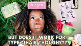 BRIOGEO BRAND REVIEW Does it work for type 4 hair  Simone Nicole 2020 [upl. by Boak]