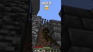 Avoiding Traps vs Different Ages in Minecraft shorts meme memes [upl. by Priestley]