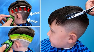 Boys Haircut Tutorial  Step by Step Easy Fade Method [upl. by Rosalinde841]