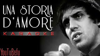 UNA STORIA DAMORE KARAOKE [upl. by Atelahs]