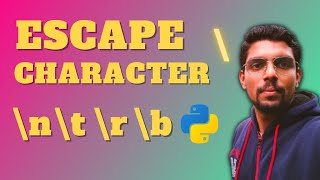 Escape Character \ backslash in String  \n \r \t \b  Python  Class 1112 CS  CBSEICSE HIN [upl. by Esta7]