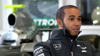 Lewis Hamilton  My First Day with MERCEDES AMG PETRONAS [upl. by Sharyl]