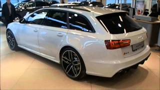 2014 Audi RS6 Avant C7 Glacier white with carbon packagewalkaround [upl. by Eirrotal]