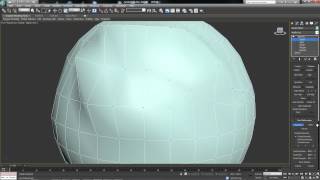 Autodesk 3ds max Tutorial  Modeling Edit Poly Paint DeformRelax Push Pull [upl. by Eilitan]