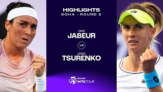 Ons Jabeur vs Lesia Tsurenko  2024 Doha Round 2  WTA Match Highlights [upl. by Midian401]