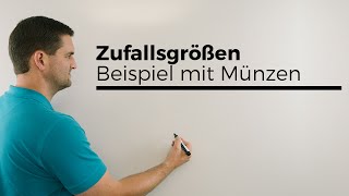 Zufallsgröße Beispiel mit Münzen Zufallsvariable Stochastik  Mathe by Daniel Jung [upl. by Steady]