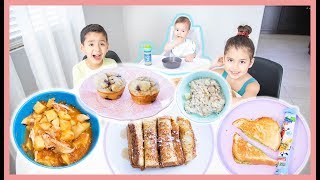 What My 3 Kids Eat In A Day BABY amp KIDS MEAL IDEAS [upl. by Hgielyak91]