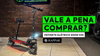 PATINETE ELÉTRICO 800W K10  VALE A PENA [upl. by Valentino123]