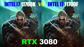 i7 11700K vs i7 11700F  RTX 3080  Gaming Comparisons [upl. by Inglis82]