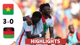 Burkina Faso vs Malawi 30  All Goals amp Extended Highlights  Africa Cup of Nations qualification [upl. by Moreno769]