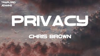 Chris Brown  Privacy Lyrics [upl. by Limann]