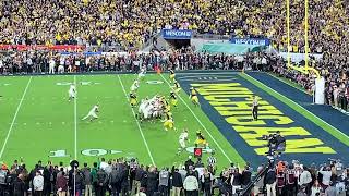 2024 Rose Bowl Final Play Michigan Vs Alabama view from Section 6 [upl. by Alyehs13]