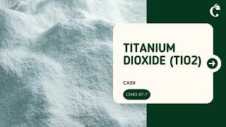 Product Feature Titanium Dioxide TiO2 [upl. by Dey]