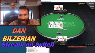 DAN BILZERIAN plays poker  Stream on Twitch [upl. by Oihsoy]