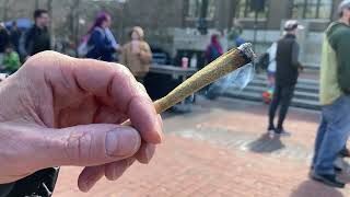 53rd annual Ann Arbor Hash Bash pays tribute to marijuana activist John Sinclair [upl. by Ahsikcin577]