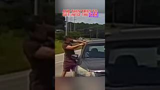 Road Rager Breaks Window With Bare Hands [upl. by Smail]