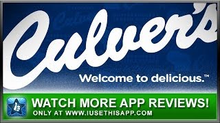 Culvers iPhone App Review  Food Apps  Top App Reviews [upl. by Kali]