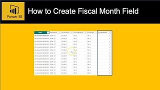 Power BI DAX  How to Calculate Fiscal Month from Fiscal Date and Add as field in Fiscal Calendar [upl. by Brufsky]