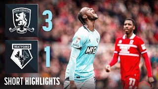 Middlesbrough 31 Watford  Short Highlights [upl. by Basham]