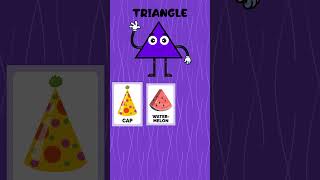 Learn Shapes Triangle  Shapes for Kids  Nursery rhymes For kids  Educational Video for Kids [upl. by Acsecnarf]