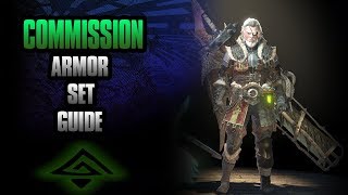 Monster Hunter World Commission Armor Set guide  Great Defence Armor Set [upl. by Julia]