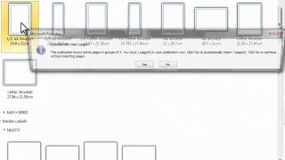 How to set up a 4 page booklet in Publisher [upl. by Oluas]