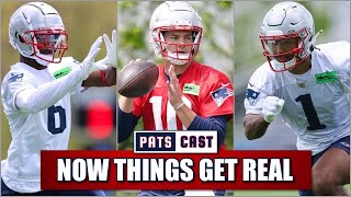 Drake Maye Changes His Game Patriots Rookie Minicamp Observations [upl. by Barnaba393]