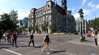 A Walk In Old Montreal 2024 in 4K [upl. by Eirrak]