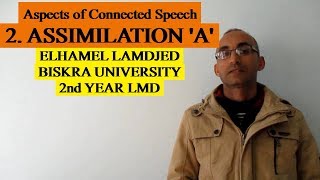 Phonetics 27 ASSIMILATION 1 in connected speech [upl. by Glaab]