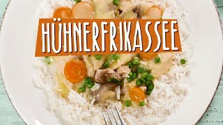 Selbstgemachtes Hühnerfrikasse  Die einfachsten Rezepte der Welt [upl. by Kevina]