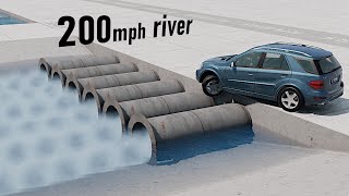 Testing an artificial river flowing at 240mph [upl. by Ayvid]