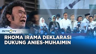 Berita Pemilu  Rhoma Irama Deklarasikan Dukung AniesMuhaimin [upl. by Atalaya]