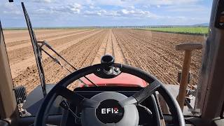 EFIX eSteer 10 RTK Lenksystem mit Case CVX mit Tiefenlockerer am Grubbern [upl. by Sirtimid]