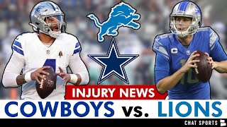 Cowboys vs Lions Preview Prediction Injury Report Micah Parsons Tyler Guyton  NFL Week 6 [upl. by Cynde]