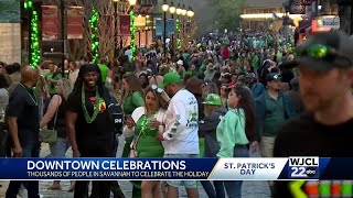 St Patricks Day celebrations in Savannah didnt stop with the parade [upl. by Ruckman]