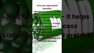 Ep 13 Manganese  Health Benefits Food Sources Deficiency Explained ytviral facts wellness [upl. by Paul]